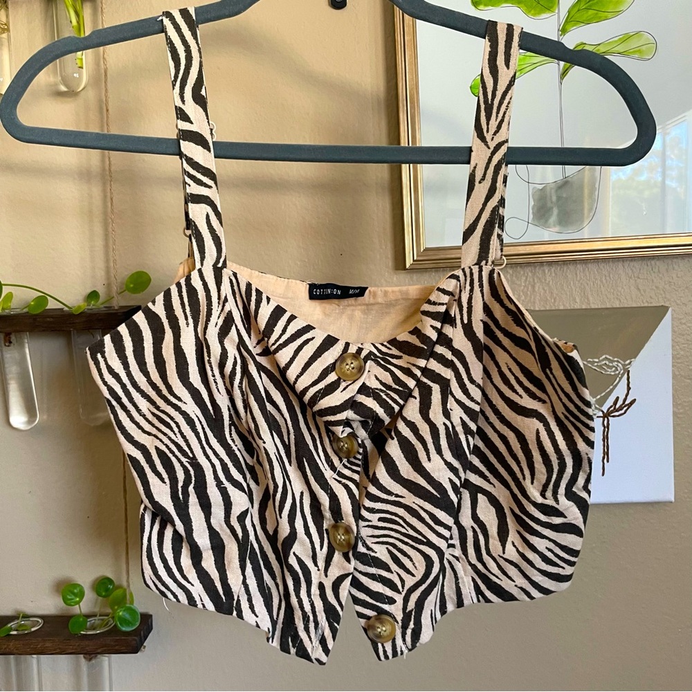 🦓 Cute Cotton On, Button Up, Tank Top🦓
